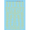 MICROSCALE DECAL 87-893 - PENNSYLVANIA PASSENGER CAR NAMES - HO SCALE