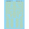 MICROSCALE DECAL 87-894 - PENNSYLVANIA PASSENGER CAR NAMES - HO SCALE