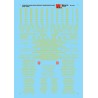 MICROSCALE DECAL 87-1141 - PENNSYLVANIA PASSENGER CARS - HO SCALE