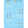 MICROSCALE DECAL 87-1201 - PENNSYLVANIA 40' BOXCARS - HO SCALE