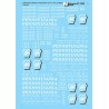 MICROSCALE DECAL 87-1205 - PENNSYLVANIA 50' BOXCARS - HO SCALE