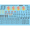 MICROSCALE DECAL MC-4291 - PRODUCER'S GRAIN CORPORATION 3 BAY COVERED HOPPERS - HO SCALE