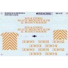 MICROSCALE DECAL MC-4167NOS - READING BLUE MOUNTAIN & NORTHERN DIESEL LOCOMOTIVES - HO SCALE