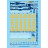 MICROSCALE DECAL 87-29 - SANTA FE DIESEL LOCOMOTIVES - HO SCALE
