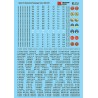 MICROSCALE DECAL 87-114 - SANTA FE PASSENGER CARS - HO SCALE