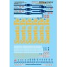 MICROSCALE DECAL 87-619 - SANTA FE  DIESEL LOCOMOTIVES - HO SCALE