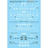 MICROSCALE DECAL 87-800 - SANTA FE  FREIGHT CARS - HO SCALE