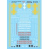 MICROSCALE DECAL 87-914 - SANTA FE  LATE CABOOSES - HO SCALE