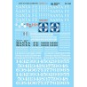 MICROSCALE DECAL 87-1164 - SANTA FE STEAM LOCOMOTIVES - HO SCALE