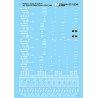 MICROSCALE DECAL 87-1234 - SANTA FE  HART SELECTIVE BALLAST HOPPERS - HO SCALE