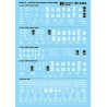 MICROSCALE DECAL 87-1264 - SANTA FE 100 TON HOPPERS - HO SCALE