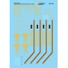 MICROSCALE DECAL 87-714 - SASKATCHEWAN GRAIN COVERED HOPPERS - HO SCALE
