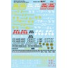 MICROSCALE DECAL 87-6 - SEABOARD COAST LINE FREIGHT CARS - HO SCALE