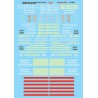 MICROSCALE DECAL 87-565 - SEABOARD AIR LINE DIESEL LOCOMOTIVES - HO SCALE