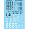 MICROSCALE DECAL 87-1274 - SEABOARD WHALE BELLY COVERED HOPPER - HO SCALE
