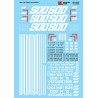 MICROSCALE DECAL 87-553 - SOO LINE DIESEL LOCOMOTIVES - HO SCALE