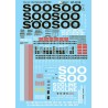 MICROSCALE DECAL 87-1215 - SOO LINE STEEL CABOOSES - HO SCALE