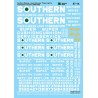 MICROSCALE DECAL 87-14 - SOUTHERN FREIGHT CARS - HO SCALE