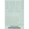 MICROSCALE DECAL 87-105 - SOUTHERN PACIFIC LIGHT STEAM LOCOMOTIVES - HO SCALE