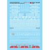MICROSCALE DECAL 87-447 - SOUTHERN PACIFIC / COTTON BELT DIESEL LOCOMOTIVES - HO SCALE
