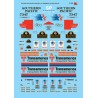 MICROSCALE DECAL 87-464 - TRANSAMERICA TRAILERS / SOUTHERN PACIFIC DIESEL LOCOMOTIVES & TRAILERS - HO SCALE