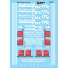 MICROSCALE DECAL 87-857 - SOUTHERN PACIFIC DIESEL LOCOMOTIVES - HO SCALE