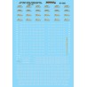 MICROSCALE DECAL 87-1055 - SOUTHERN PACIFIC PASSENGER CARS - HO SCALE
