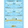 MICROSCALE DECAL 87-1212 - SOUTHERN PACIFIC / COTTON BELT 50' BOXCARS - HO SCALE