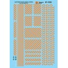 MICROSCALE DECAL 87-1223 - SOUTHERN PACIFIC DIESEL LOCOMOTIVE STRIPES - HO SCALE