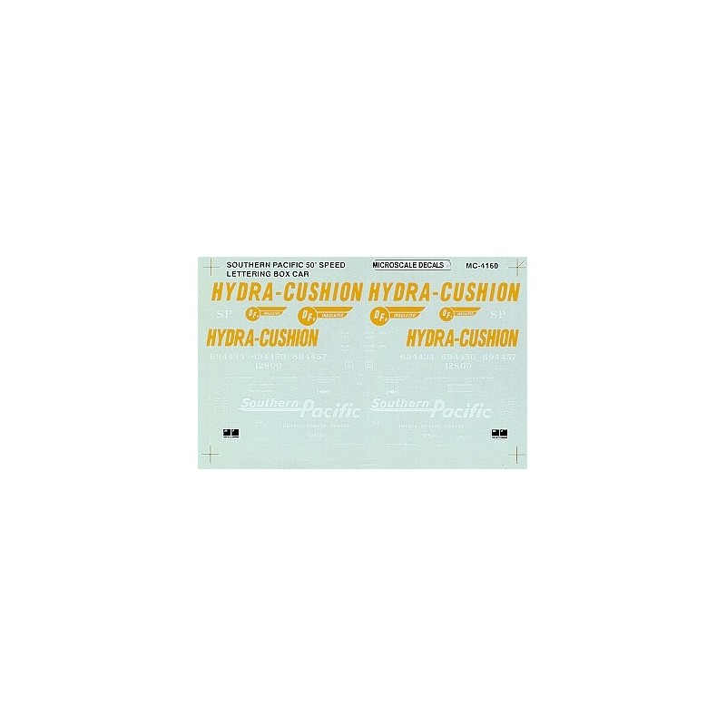 MICROSCALE DECAL MC-4160 - SOUTHERN PACIFIC 50' BOXCAR - HO SCALE