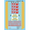 MICROSCALE DECAL 87-1099 - TRANSPORTACION FERROVIARIA MEXICANA DIESEL LOCOMOTIVES - HO SCALE