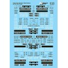MICROSCALE DECAL 87-578 - TRAILER TRAIN  FLAT CARS - HO SCALE