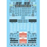 MICROSCALE DECAL 87-579 - TRAILER TRAIN  LONG RUNNER & 89' FLAT CARS - HO SCALE