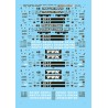 MICROSCALE DECAL 87-670 - TRAILER TRAIN  HUSKY STACK CARS - HO SCALE