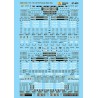 MICROSCALE DECAL 87-822 - TRAILER TRAIN / TTX ALL PURPOSE SPINE CARS - HO SCALE