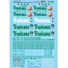 MICROSCALE DECAL 87-1365 - TROPICANA 60' INSULATED BOXCARS - HO SCALE