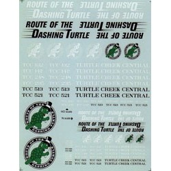 MICROSCALE DECAL MC-5001 - TURTLE CREEK FREIGHT CARS - HO SCALE