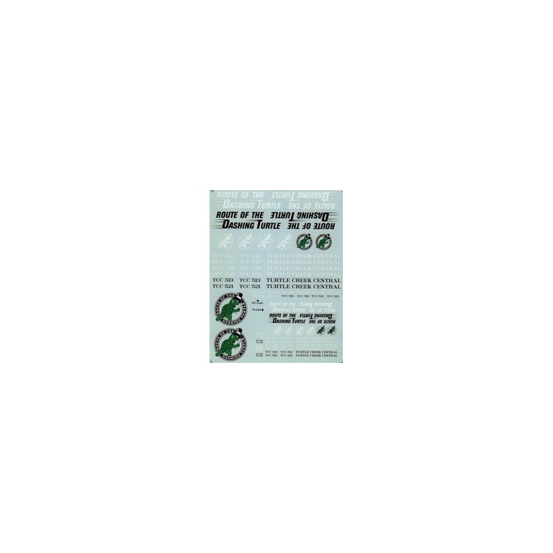 MICROSCALE DECAL MC-5001 - TURTLE CREEK FREIGHT CARS - HO SCALE