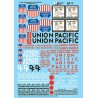 MICROSCALE DECAL 87-7 - UNION PACIFIC FREIGHT CARS - HO SCALE