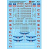 MICROSCALE DECAL 87-36 - UNION PACIFIC DIESEL LOCOMOTIVES - HO SCALE