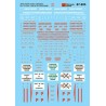 MICROSCALE DECAL 87-905 - UNION PACIFIC CABOOSES - HO SCALE