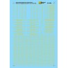 MICROSCALE DECAL 87-1082 - UNION PACIFIC PASSENGER CARS - HO SCALE