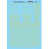 MICROSCALE DECAL 87-1083 - UNION PACIFIC PASSENGER CARS - HO SCALE
