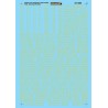 MICROSCALE DECAL 87-1089 - UNION PACIFIC PASSENGER CARS - HO SCALE