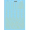 MICROSCALE DECAL 87-1092 - UNION PACIFIC PASSENGER CARS - HO SCALE