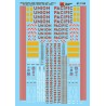 MICROSCALE DECAL 87-1102 - UNION PACIFIC DIESEL LOCOMOTIVES - HO SCALE