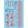 MICROSCALE DECAL 87-1145 - UNION PACIFIC DIESEL LOCOMOTIVES - HO SCALE
