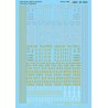 MICROSCALE DECAL 87-1323 - UNION PACIFIC STEAM  LOCOMOTIVES - HO SCALE