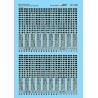 MICROSCALE DECAL 87-1351 - UNION PACIFIC STEAM  LOCOMOTIVE INDICATOR NUMBERS - HO SCALE
