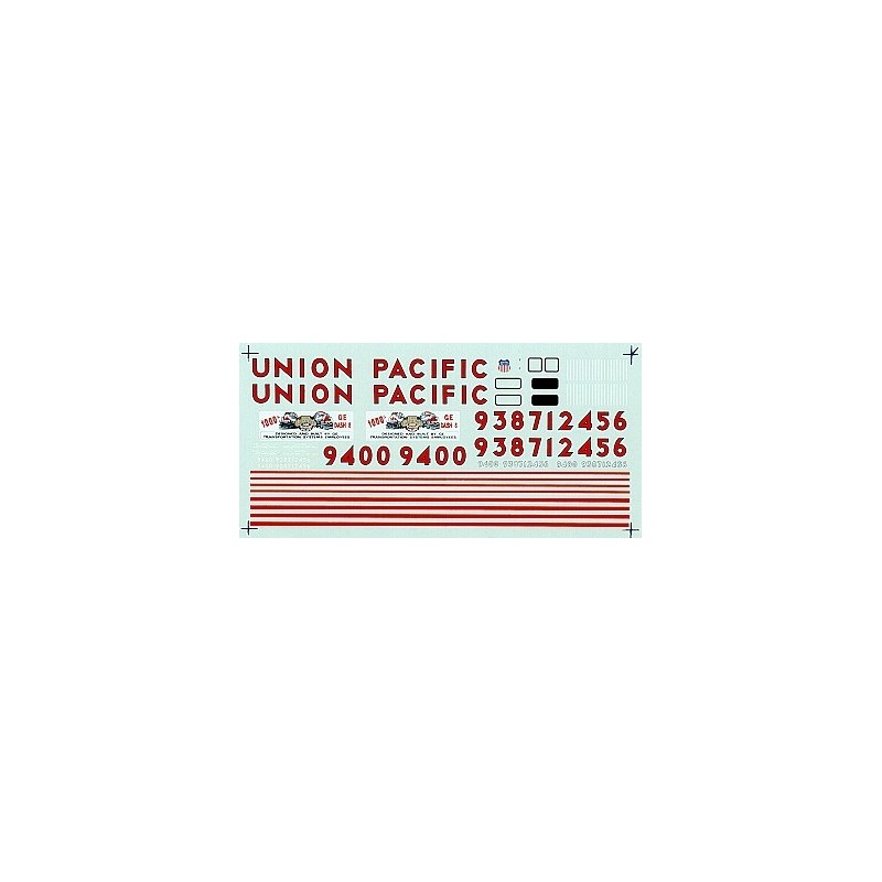 MICROSCALE DECAL MC-4039 - UNION PACIFIC DIESEL LOCOMOTIVES - HO SCALE